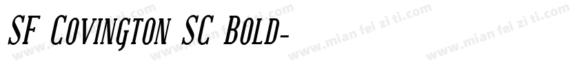 SF Covington SC Bold字体转换